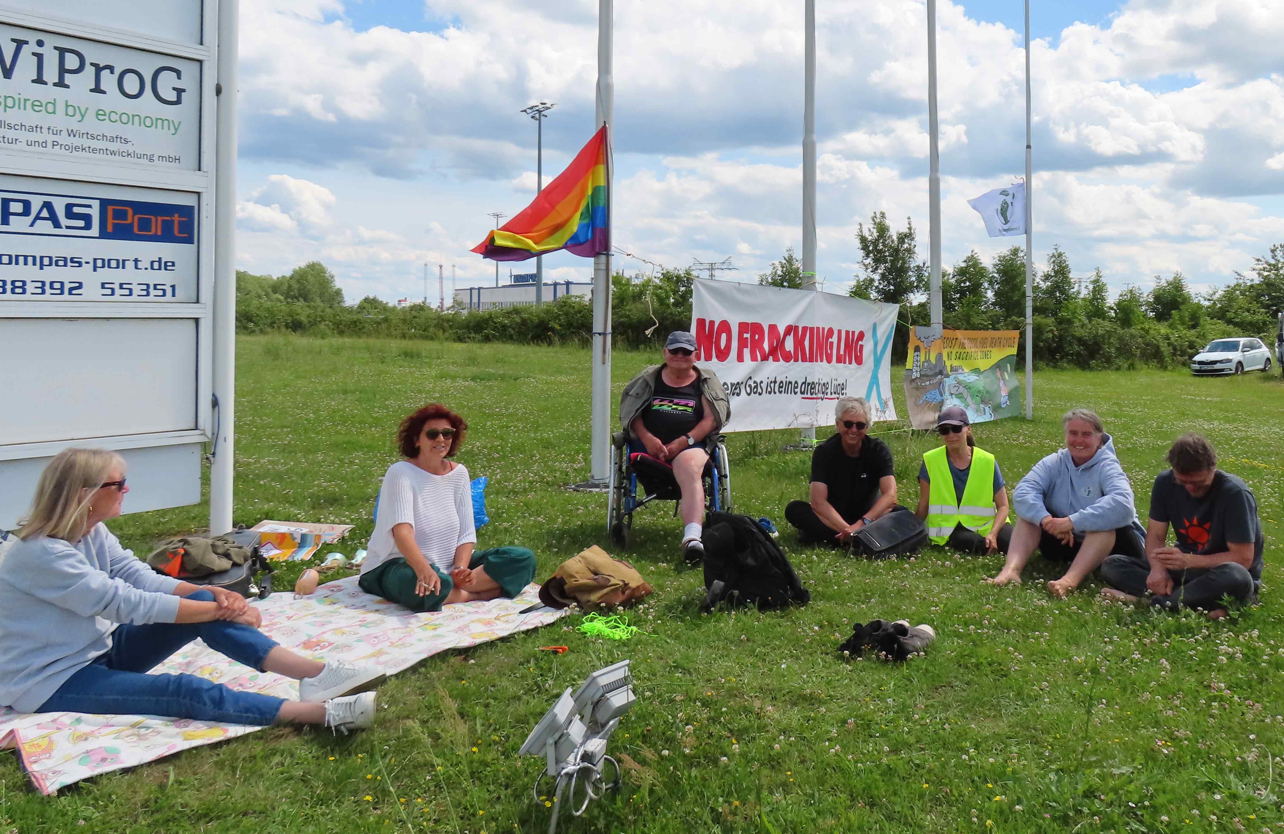 Mahnwache Mukran 7.7.24