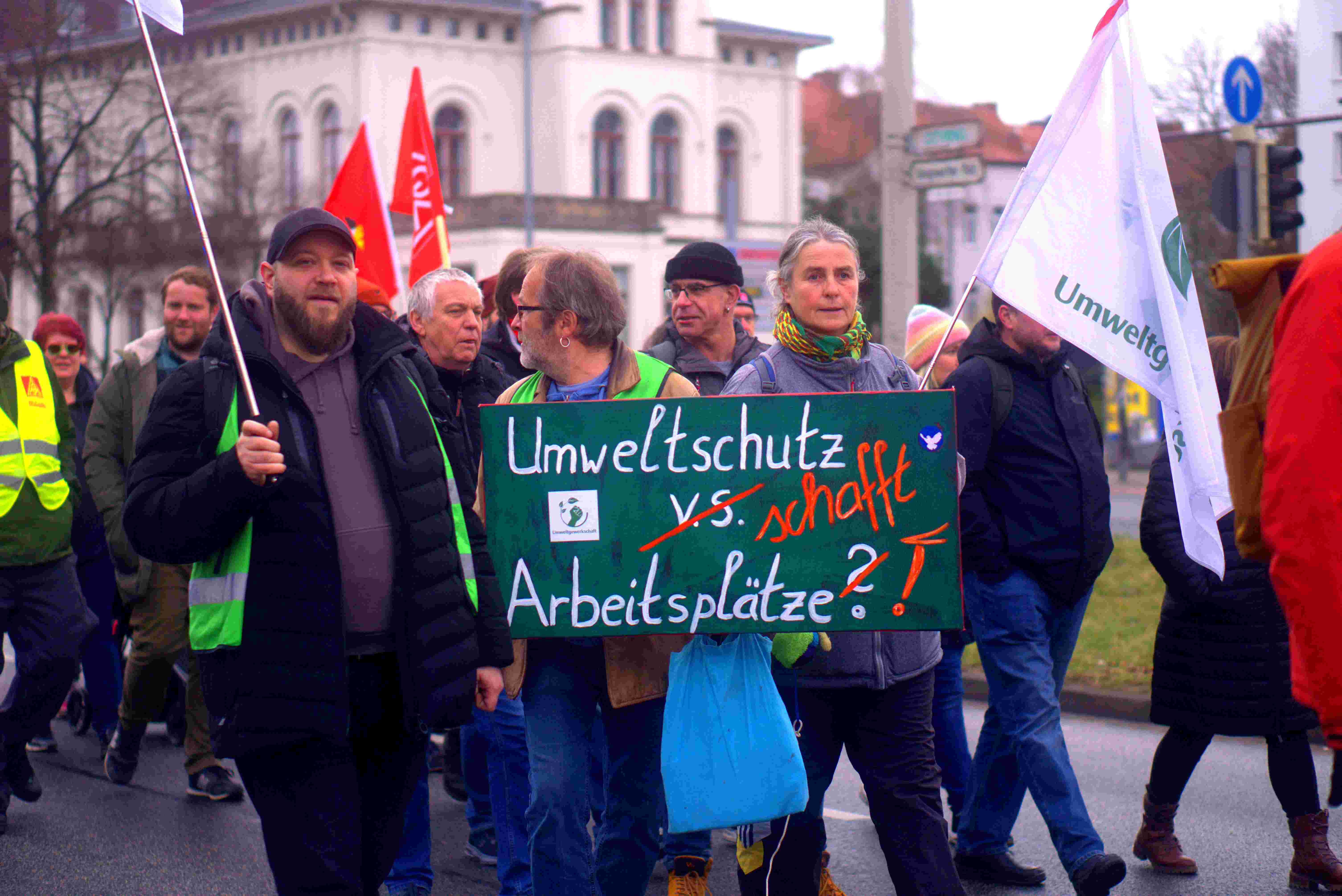 mitten in der Demo