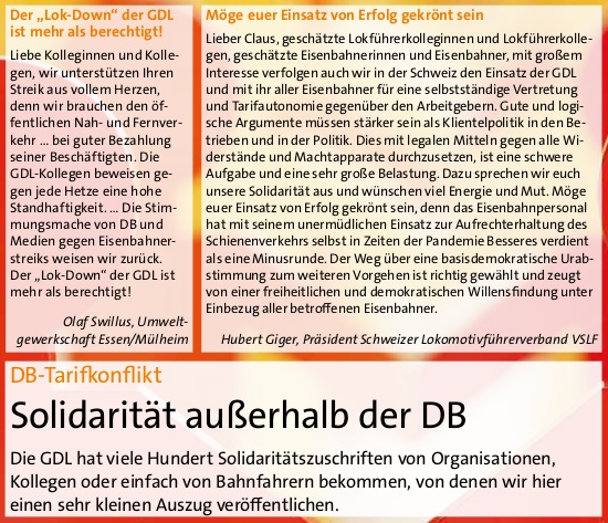 aus GDL Magazin VORAUS September 2021 S 8