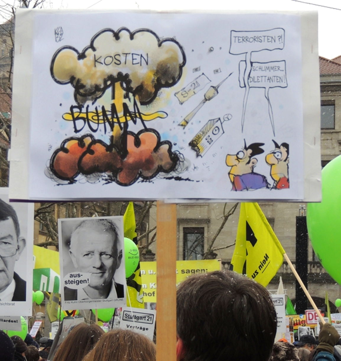 Karikatur s 21 kostenexplosion