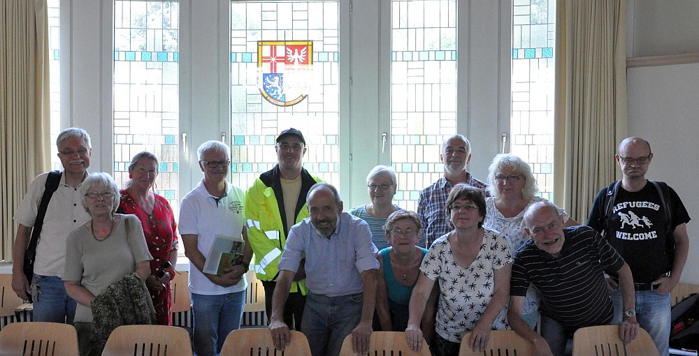 Delegation Ruhr Saar Rathaus Illingen mit Armin Koenig