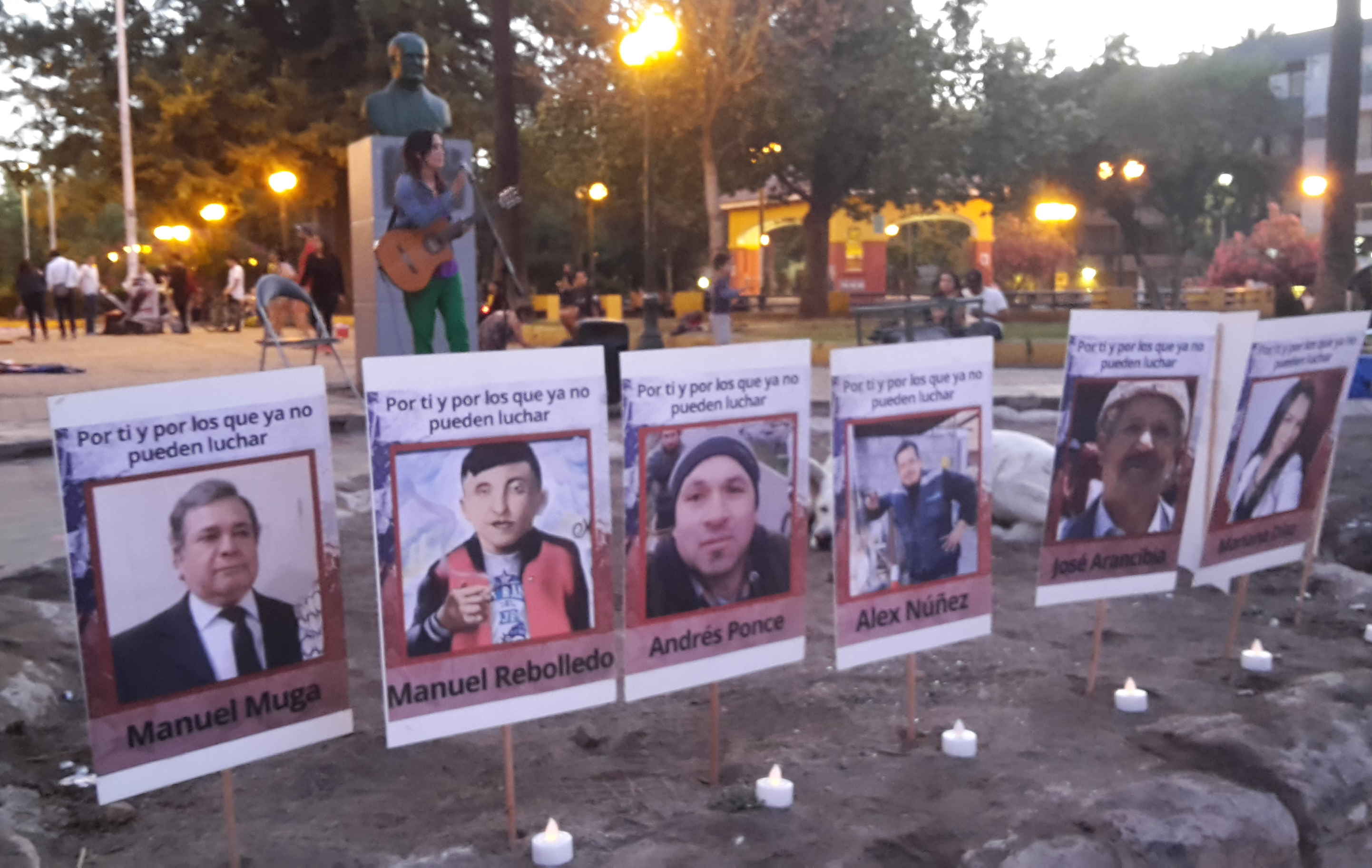 Santiago selbstgemachte Gedenkstelle Plaza Nunua