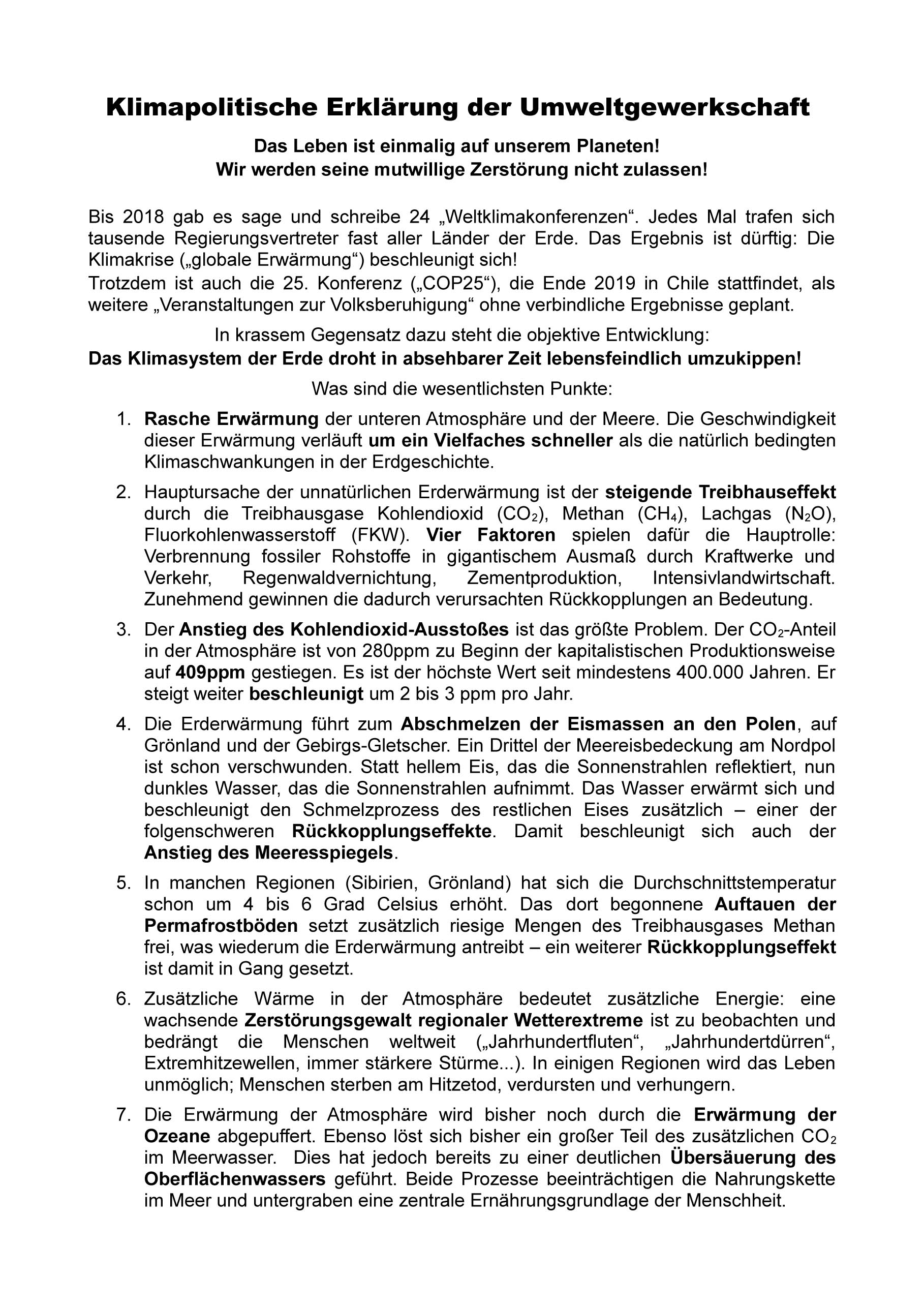 UG Klimapolitische Erklärung AKTUALISIERT 2019 S1