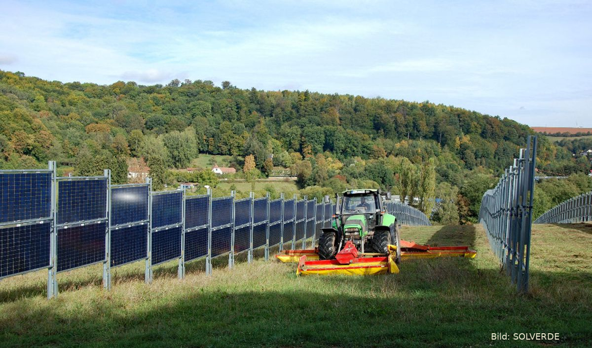 Bessere Flächenausnutzung durch zweiseitig nutzbare Solarpaneele 2018 Saarland