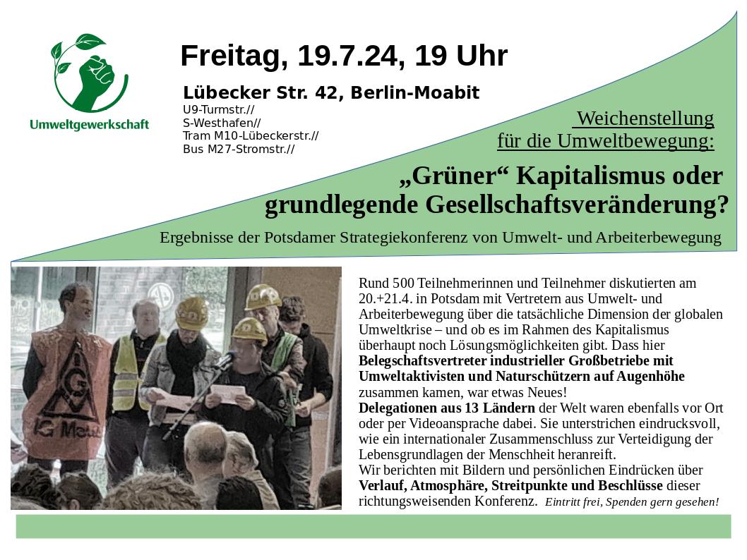 Flyer UG Veranstaltung Berlin 7 24 Umweltstrategiekonferenz Bericht