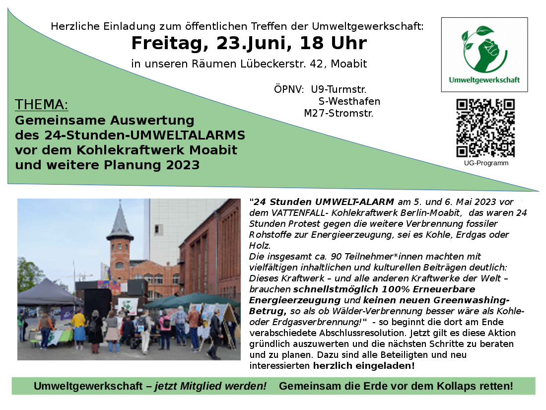 UG Treffen Auswertung Umweltalarm