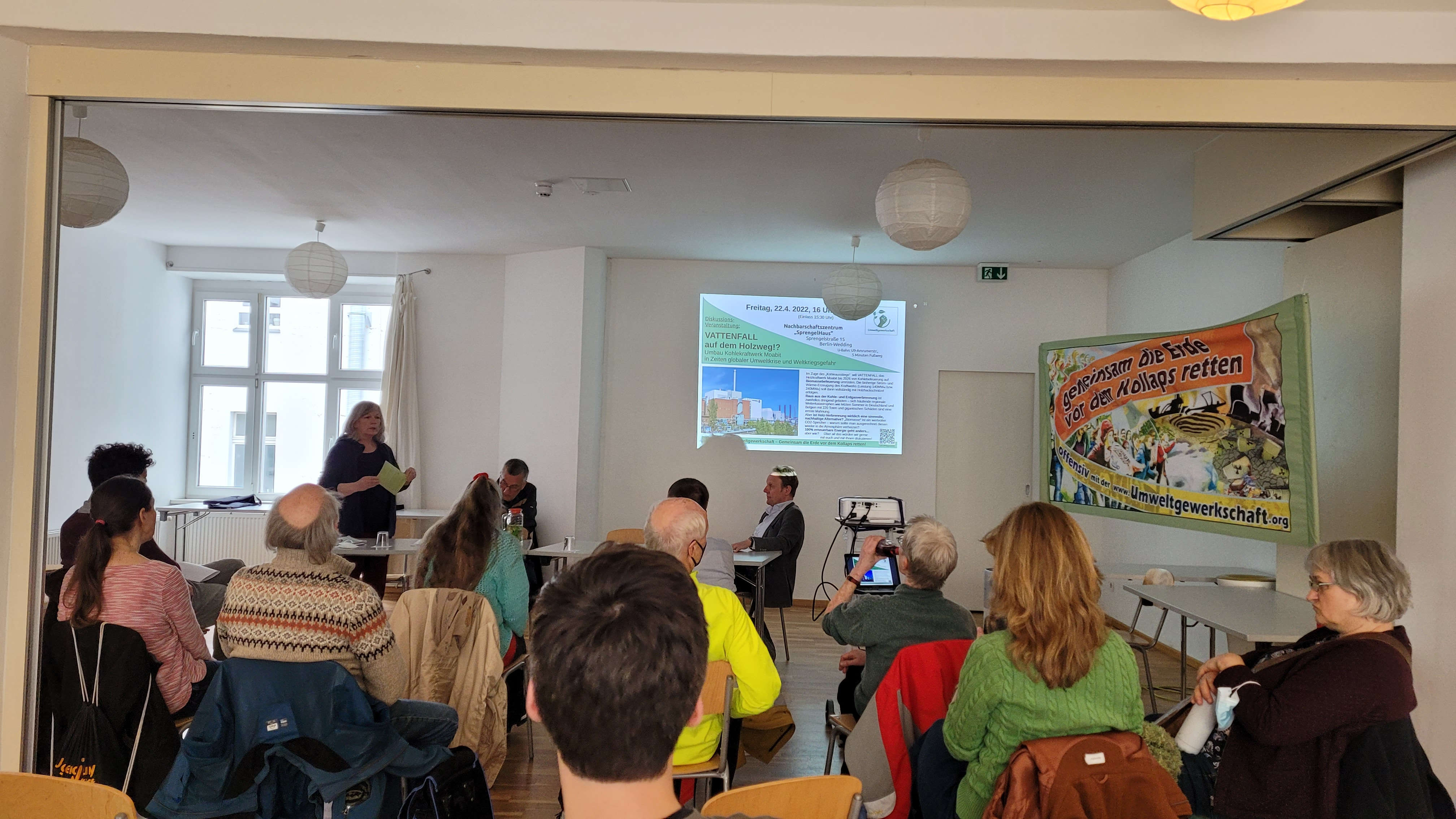 UG Berlin Veranstaltung Kraftwerk Moabit Umbau 22.4.2022