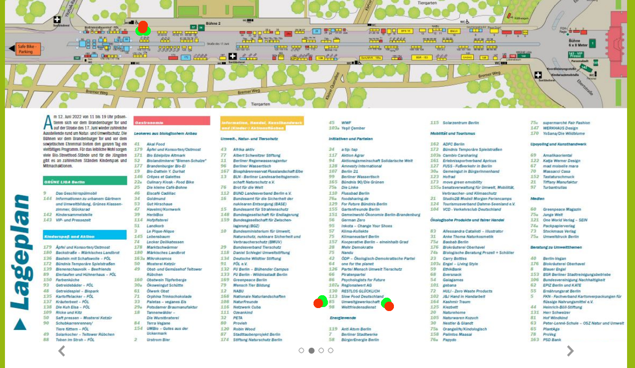 Umweltfestival Berlin 2022 plan