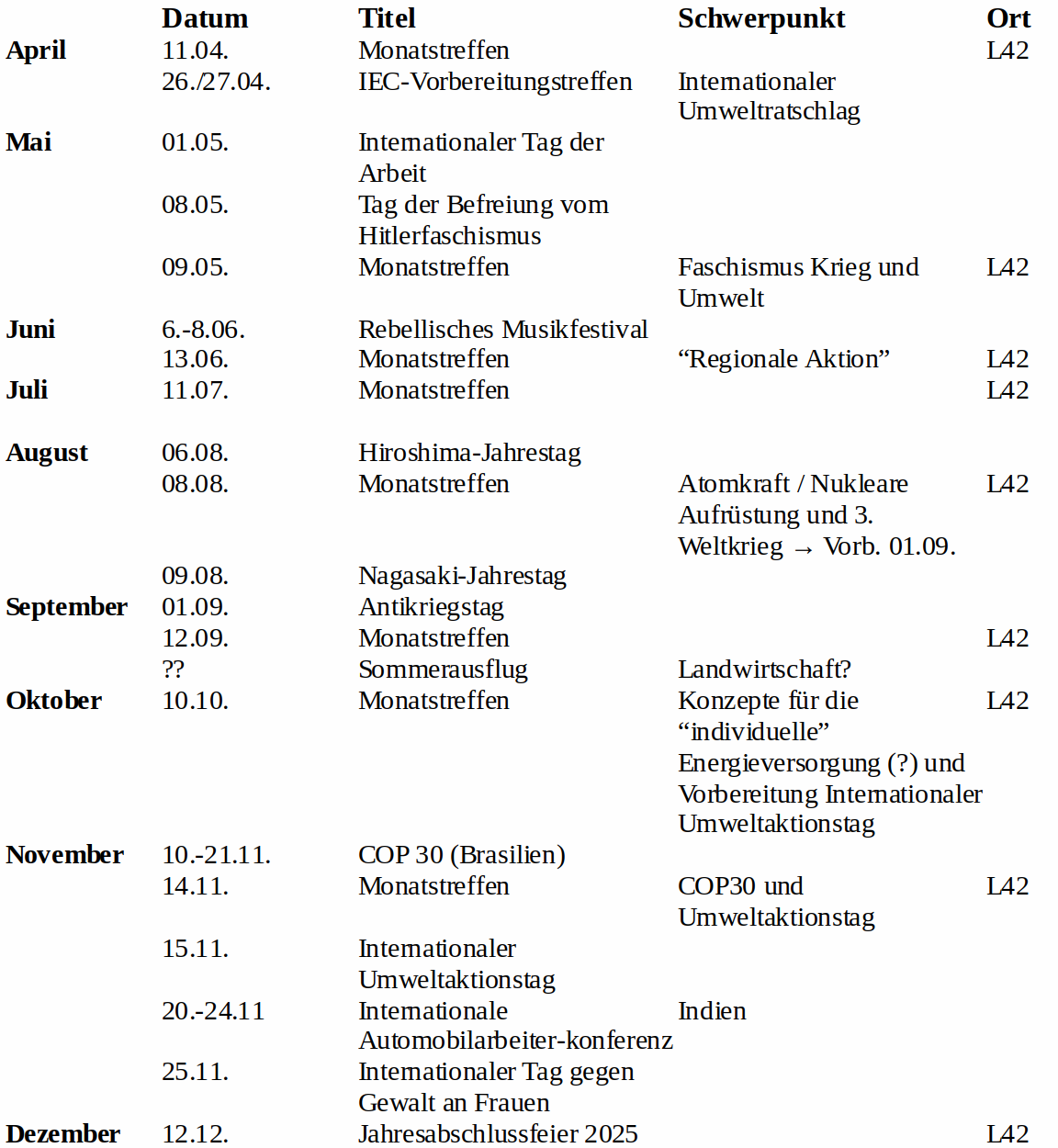 programm