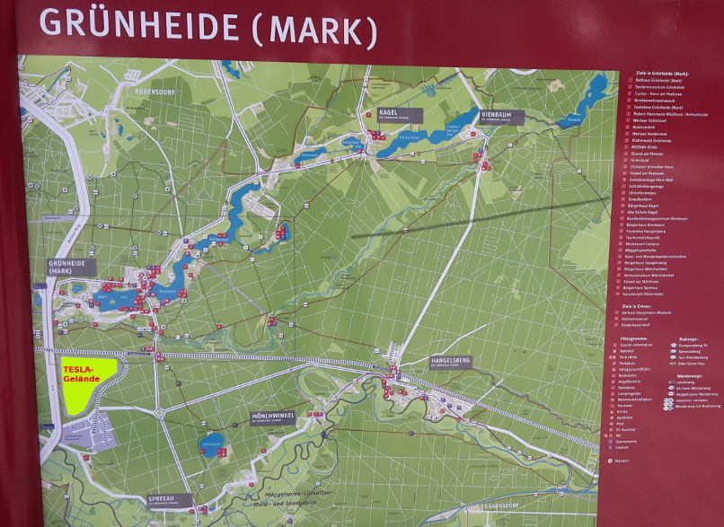 Grünheide Karte klein