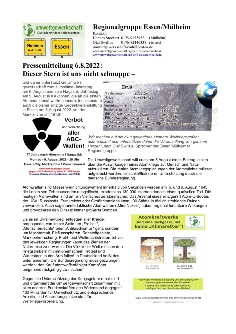 UG EMh 20220806 dieser stern ist uns nicht schnuppe